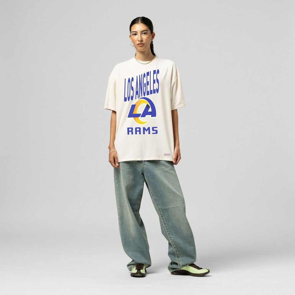Los Angeles Rams Women's Logo Rise Boyfriend T-Shirt | NFL Hot