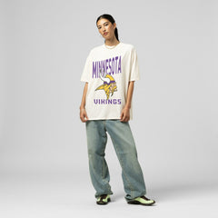 Minnesota Vikings Women's Logo Rise Boyfriend T-Shirt | NFL Discount