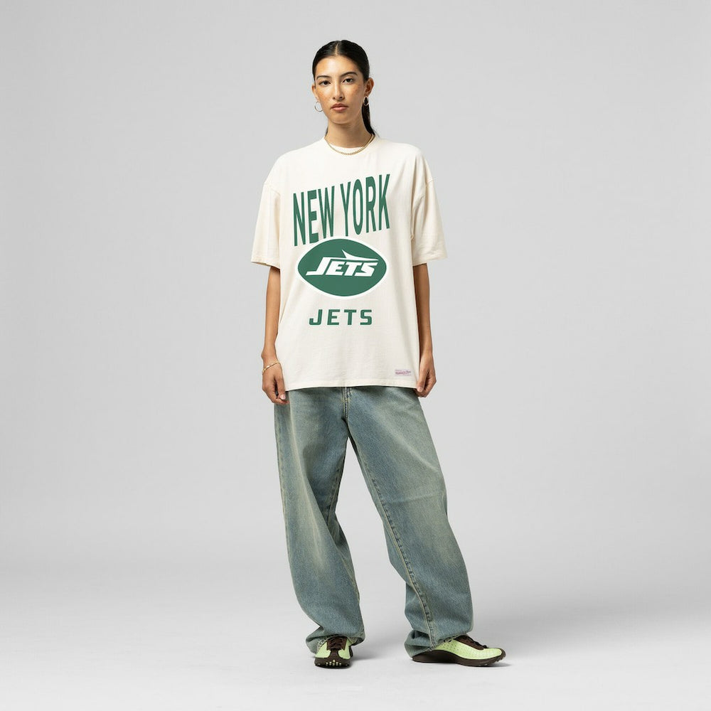 New York Jets Women's Logo Rise Boyfriend T-Shirt | NFL Hot