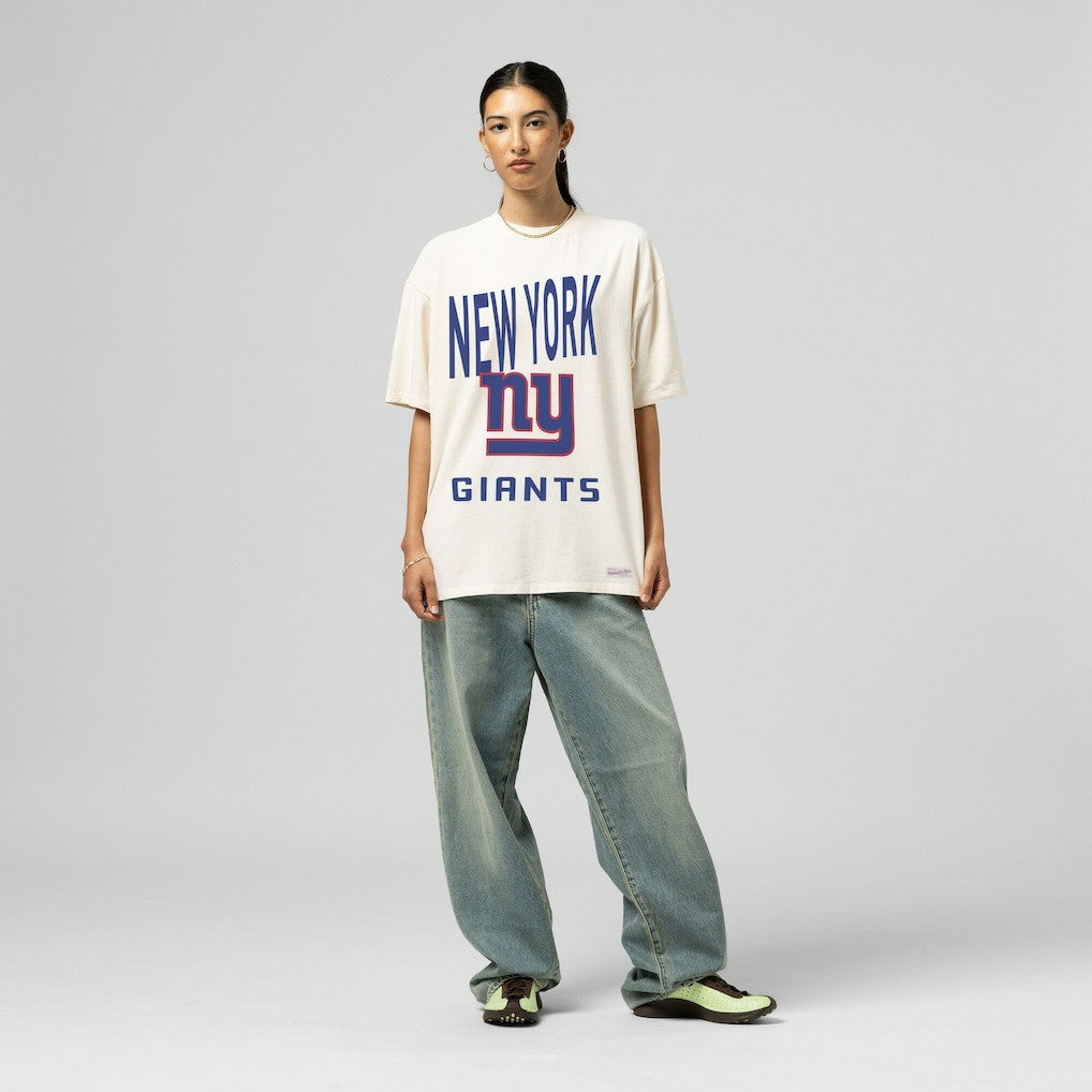 New York Giants Women's Logo Rise Boyfriend T-Shirt | NFL Online