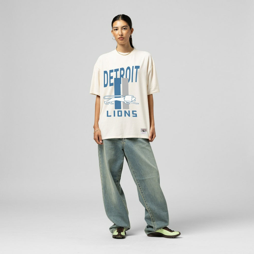 Detroit Lions Women's Logo Rise Boyfriend T-Shirt | NFL New