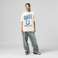 Indianapolis Colts Women's Logo Rise Boyfriend T-Shirt | NFL Discount
