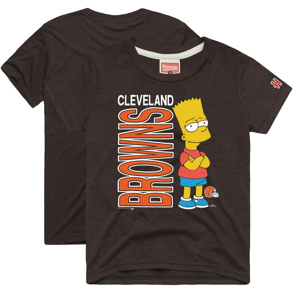 Cleveland Browns Homage x The Simpsons Unisex Tri-Blend T-Shirt | NFL Outlet