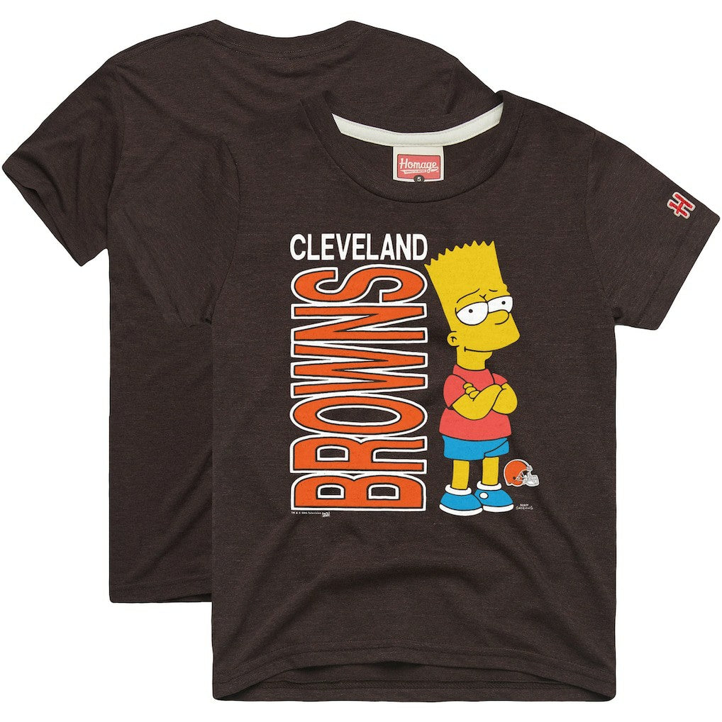Cleveland Browns Homage x The Simpsons Unisex Tri-Blend T-Shirt | NFL Outlet