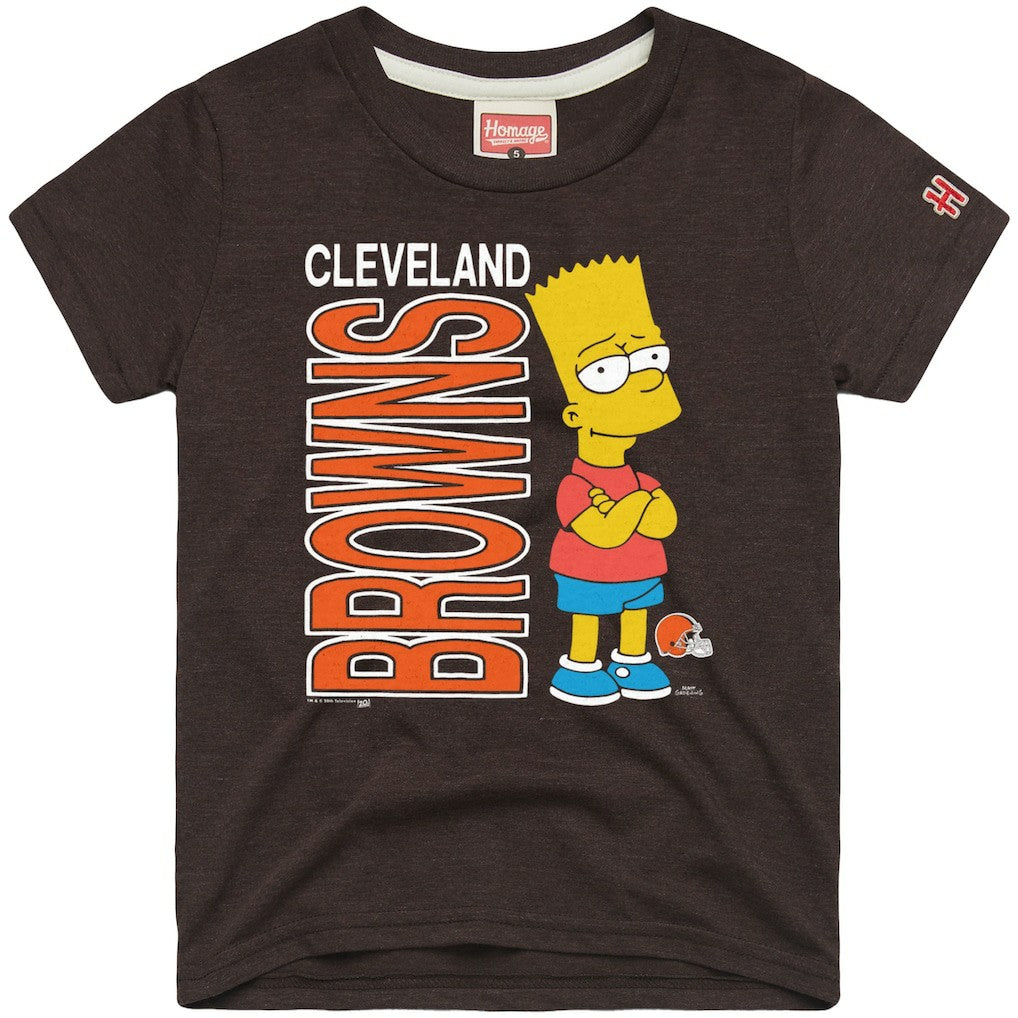Cleveland Browns Homage x The Simpsons Unisex Tri-Blend T-Shirt | NFL Outlet