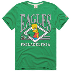 Philadelphia Eagles Homage x The Simpsons Unisex Tri-Blend T-Shirt | NFL New