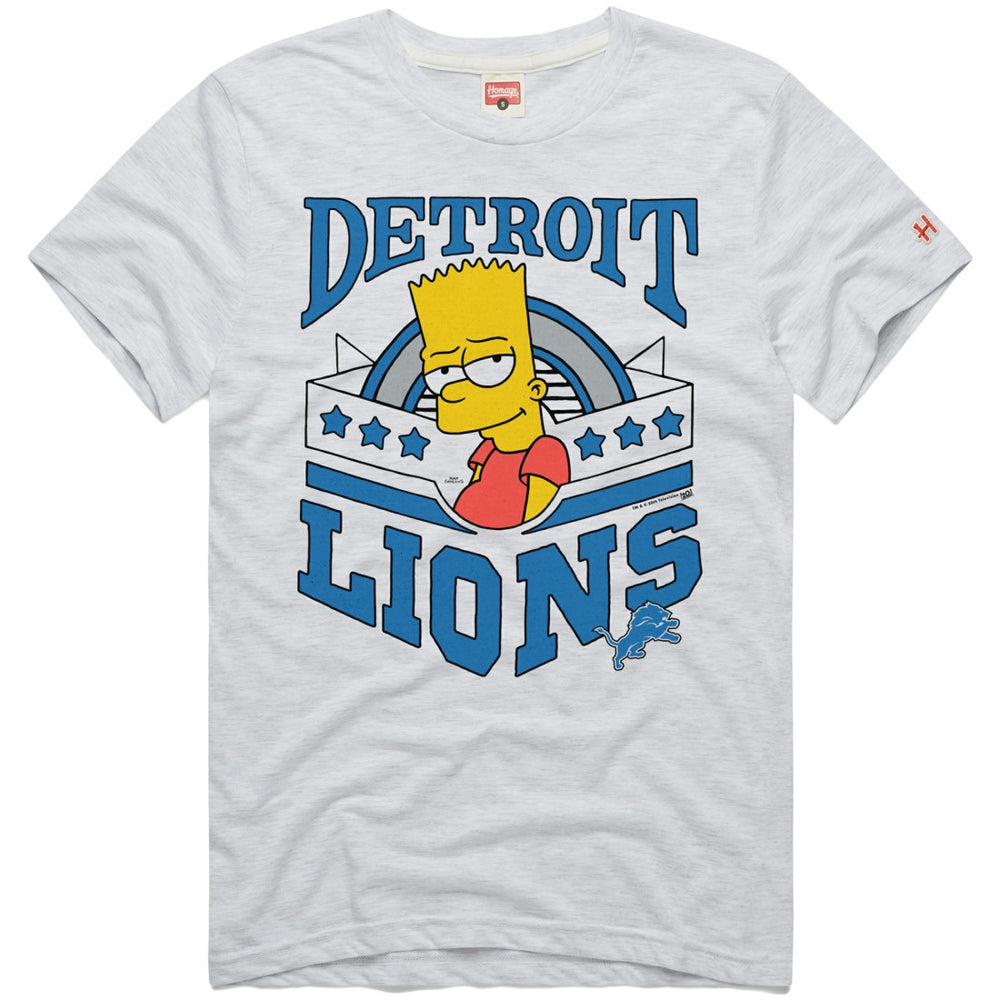 Detroit Lions Homage x The Simpsons Unisex Tri-Blend T-Shirt | NFL On sale