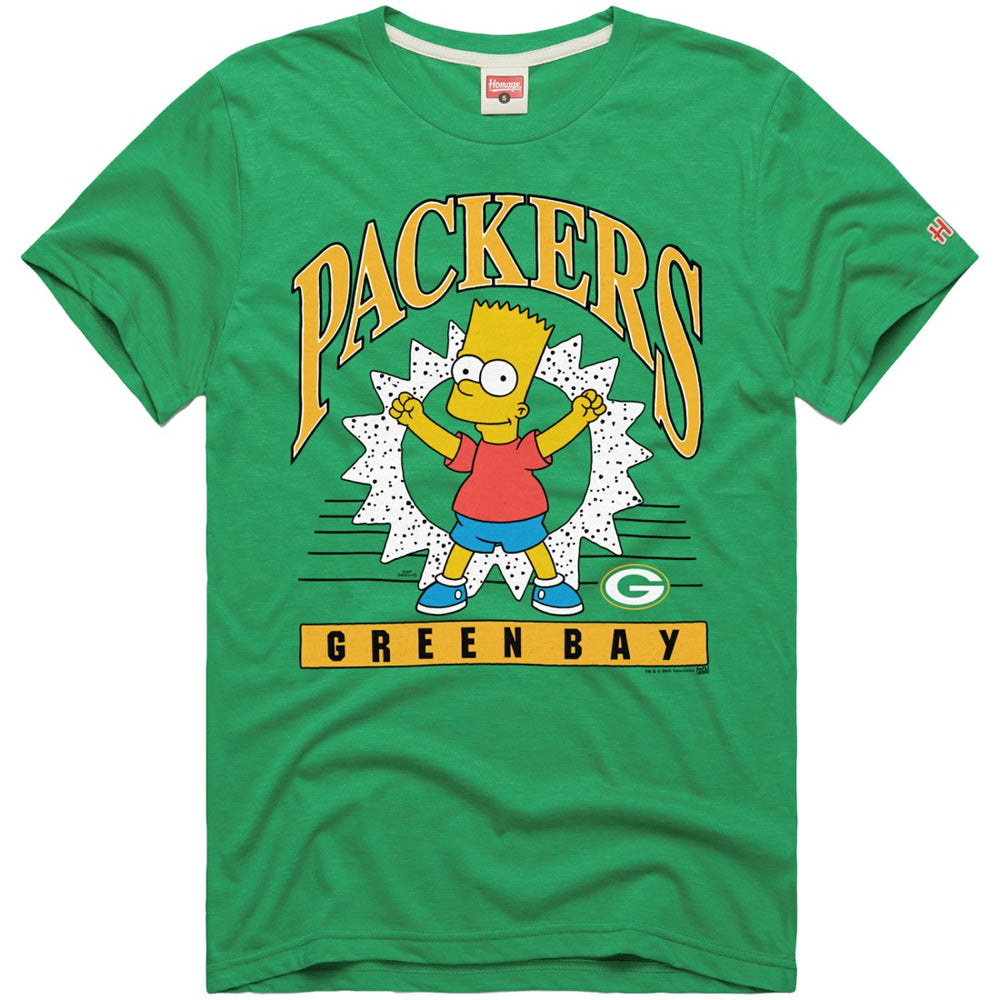 Green Bay Packers Homage x The Simpsons Unisex Tri-Blend T-Shirt | NFL US