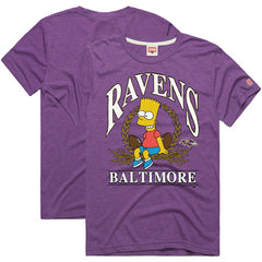 Baltimore Ravens Homage x The Simpsons Unisex Tri-Blend T-Shirt | NFL Outlet