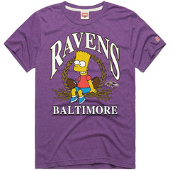 Baltimore Ravens Homage x The Simpsons Unisex Tri-Blend T-Shirt | NFL Outlet