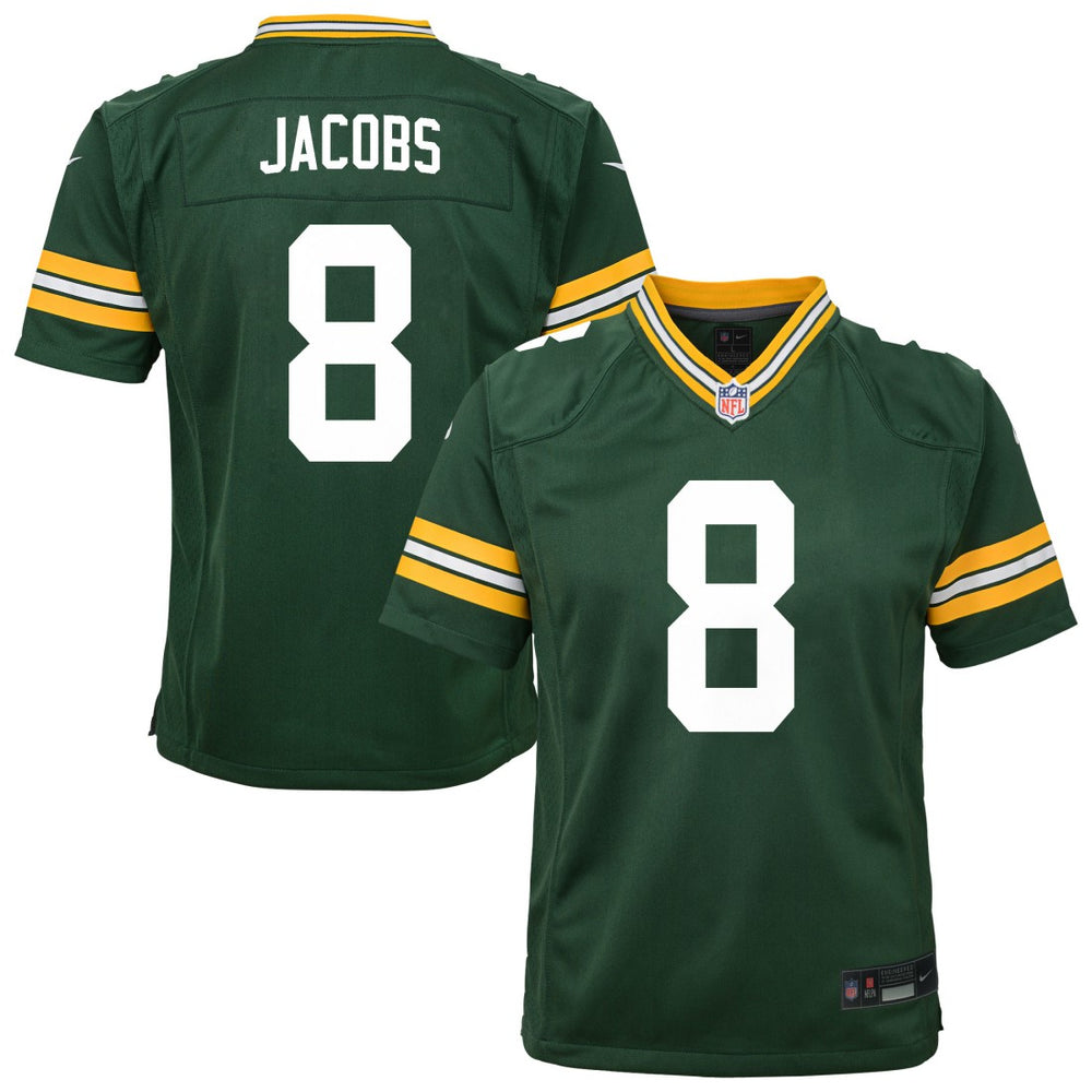 Green Bay Packers Josh Jacobs  Youth Team Game Jersey | NFL US