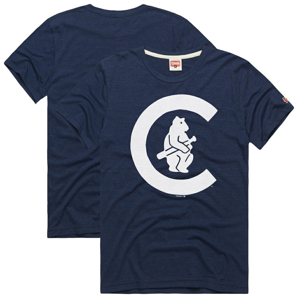 Chicago Cubs Homage Hyper Local Refresh Tri-Blend T-Shirt - MLB T-shirts