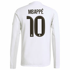 Kylian Mbappé Real Madrid 2025/26 Home Long Sleeve Player Jersey
