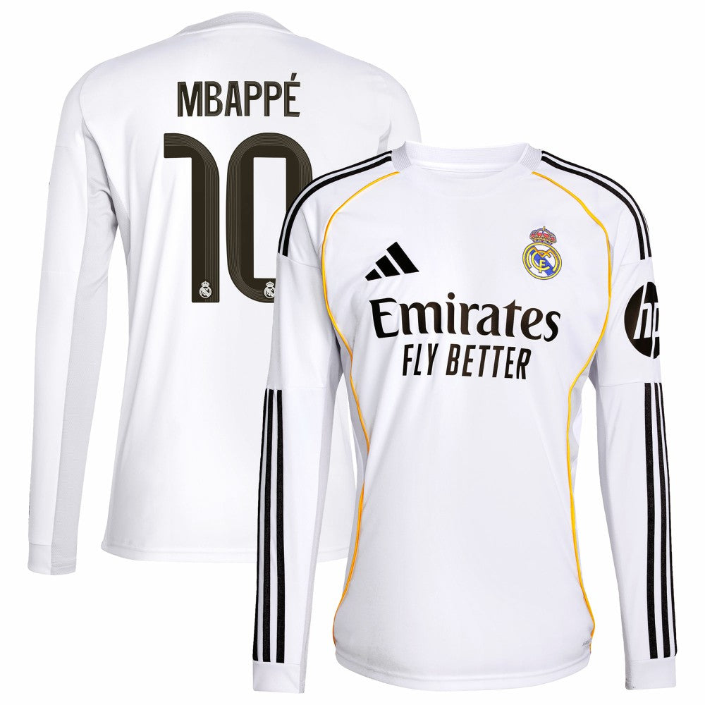 Kylian Mbappé Real Madrid 2025/26 Home Replica Player Jersey