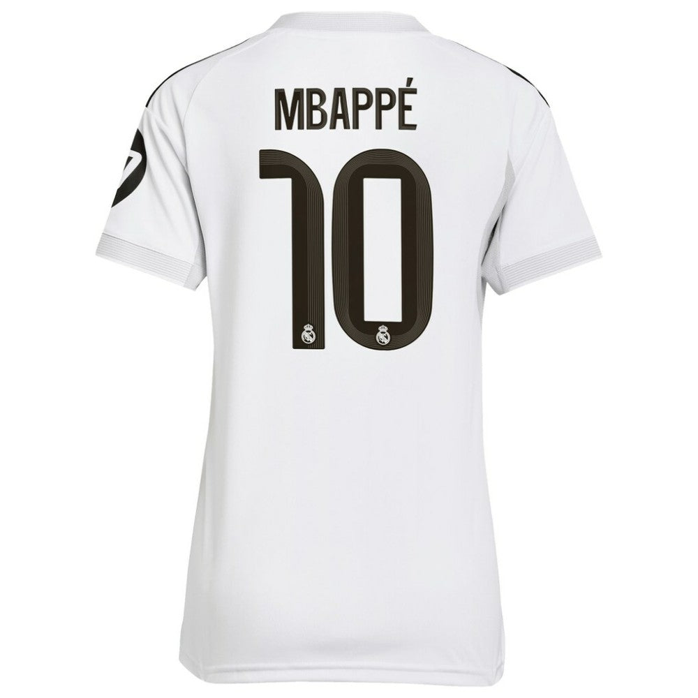 Kylian Mbappé Real Madrid Women's 2025/26 Home Replica Player Jersey