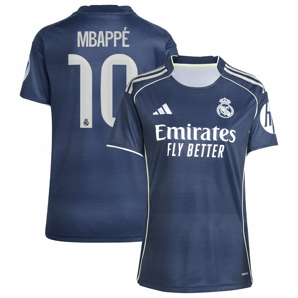 Kylian Mbappé Real Madrid Women's 2025/26 Away Replica Player Jersey