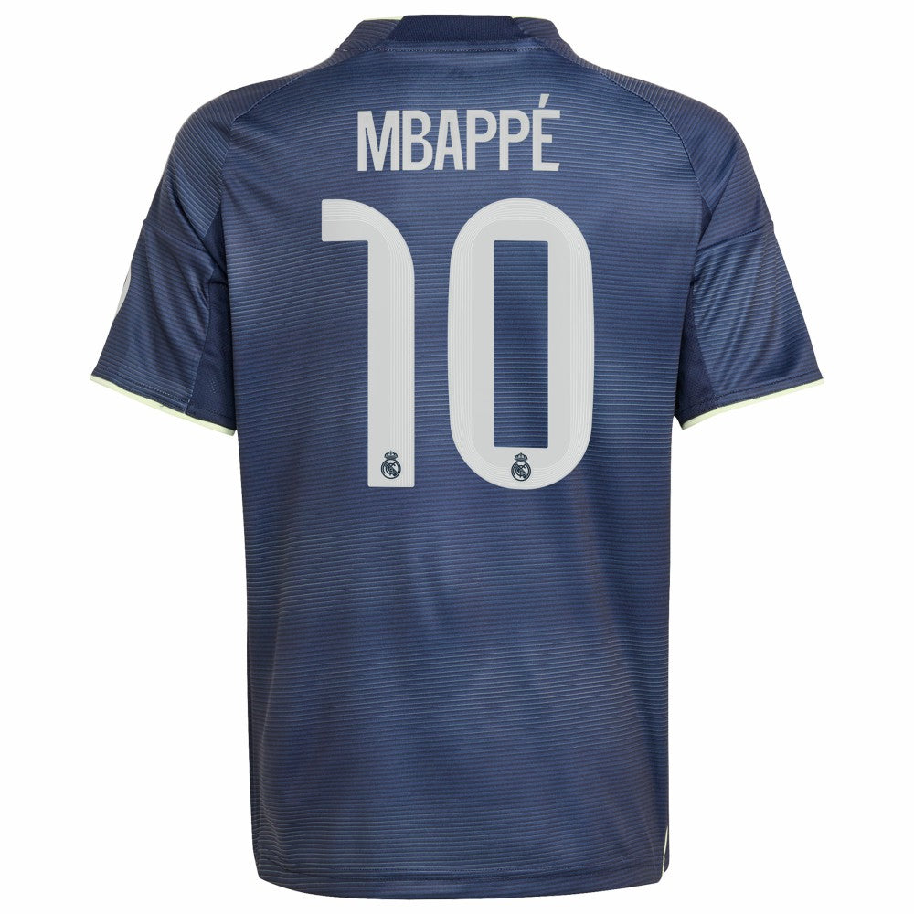 Kylian Mbappé Real Madrid Youth 2025/26 Away Replica Player Jersey