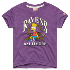 Baltimore Ravens Homage x The Simpsons Youth Tri-Blend T-Shirt | NFL Hot