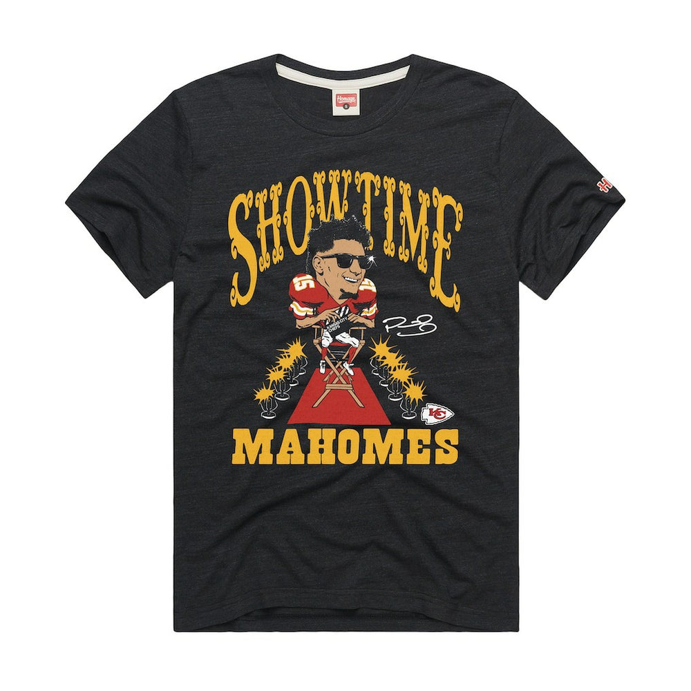 Kansas City Chiefs Patrick Mahomes  Homage Unisex Caricature Player Graphic Tri-Blend T-Shirt | NFL Discount