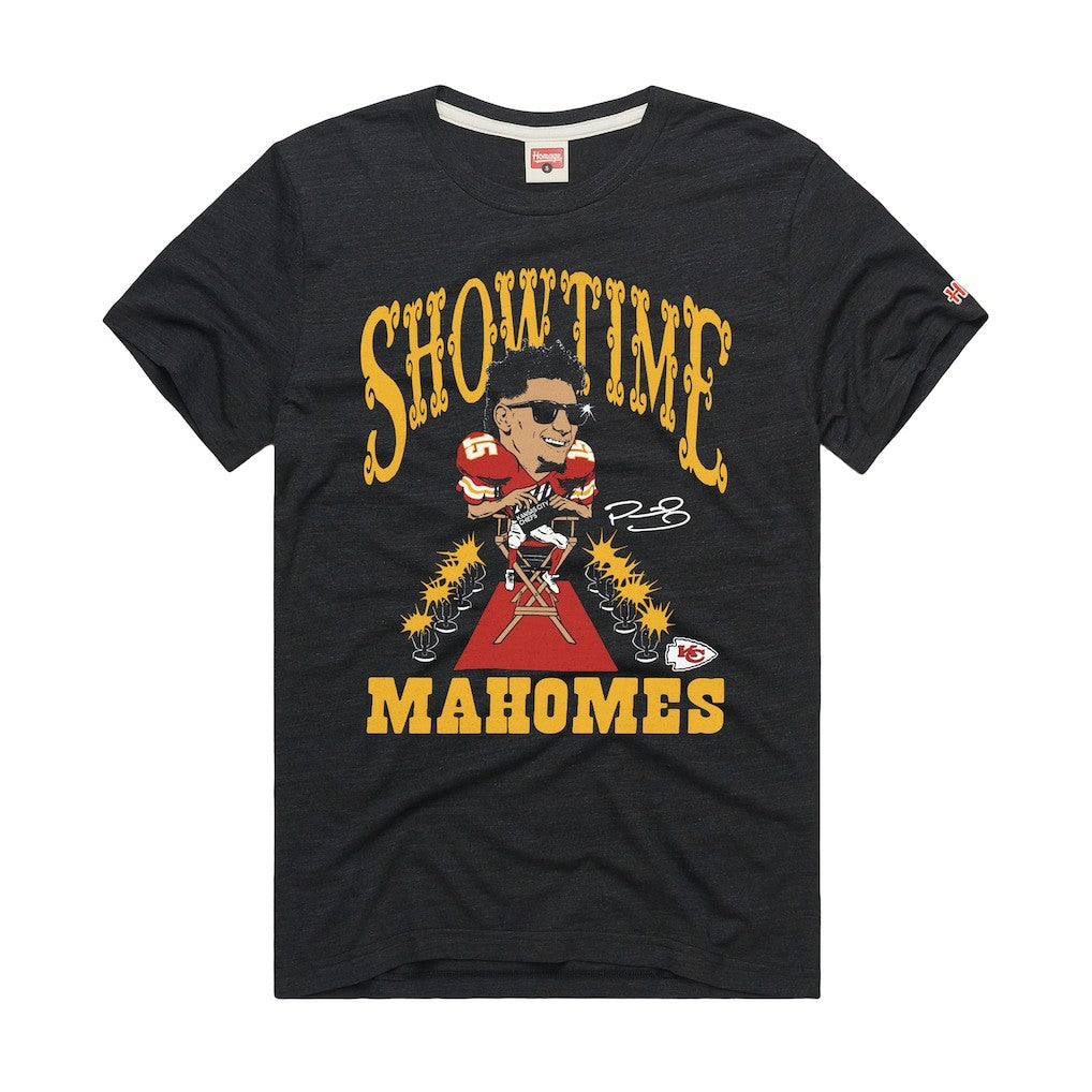 Kansas City Chiefs Patrick Mahomes  Homage Unisex Caricature Player Graphic Tri-Blend T-Shirt | NFL Discount