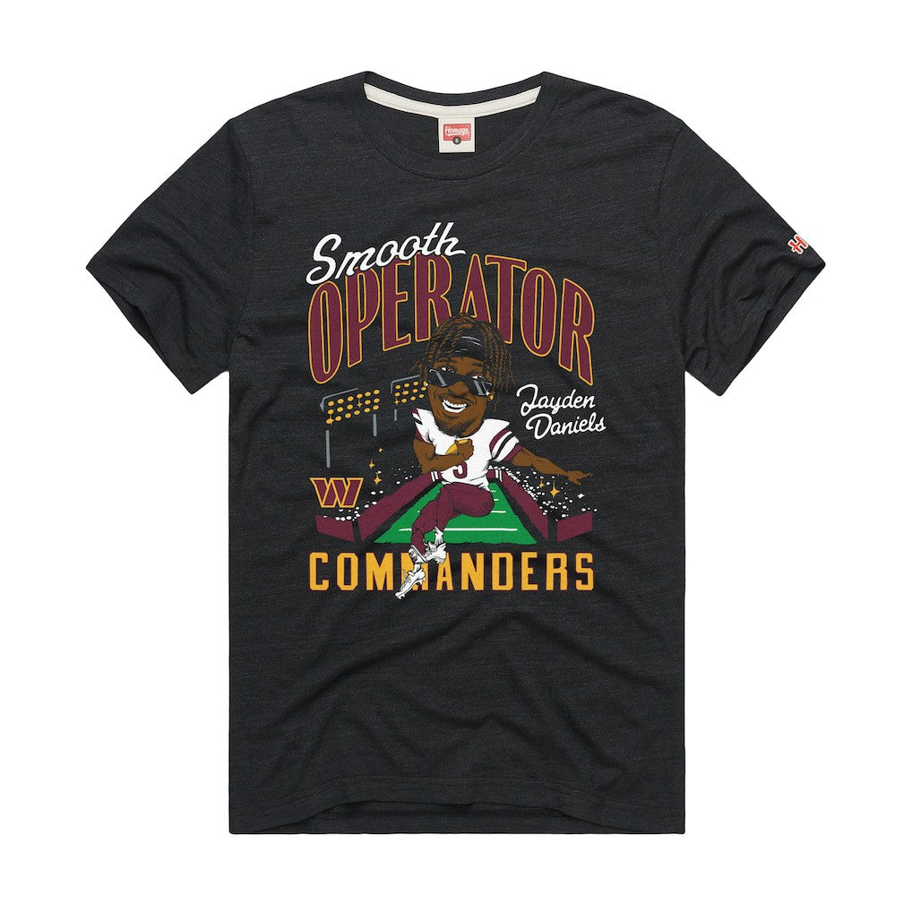 Washington Commanders Jayden Daniels  Homage Unisex Caricature Player Graphic Tri-Blend T-Shirt | NFL Outlet