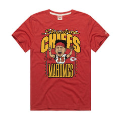 Kansas City Chiefs Patrick Mahomes  Homage Unisex Caricature Player Graphic Tri-Blend T-Shirt | NFL Outlet