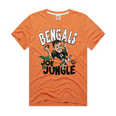 Cincinnati Bengals Joe Burrow  Homage Unisex Caricature Player Graphic Tri-Blend T-Shirt | NFL Sale