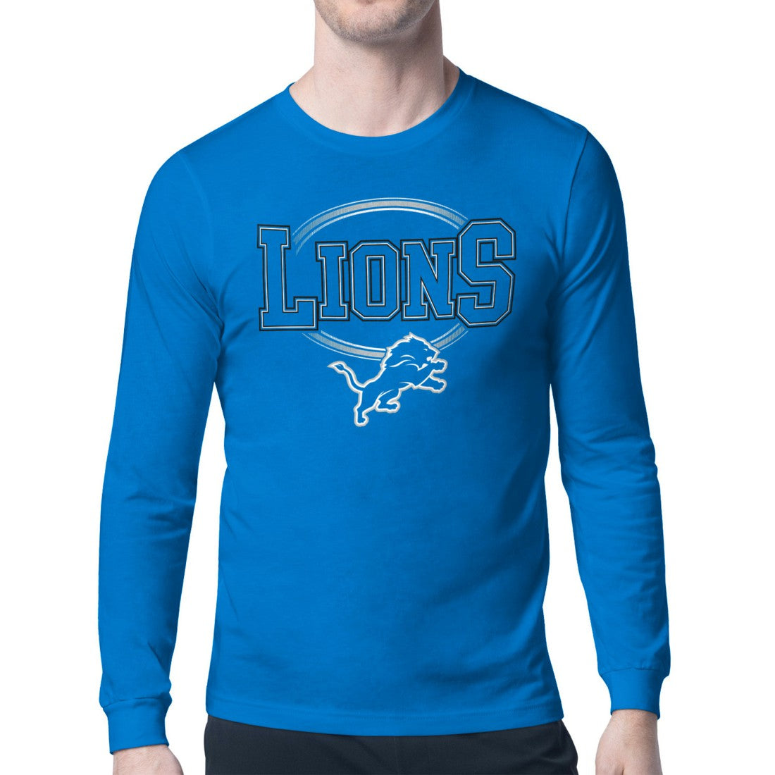 Detroit Lions Starter Team Track Graphic Long Sleeve T-Shirt | NFL Discount