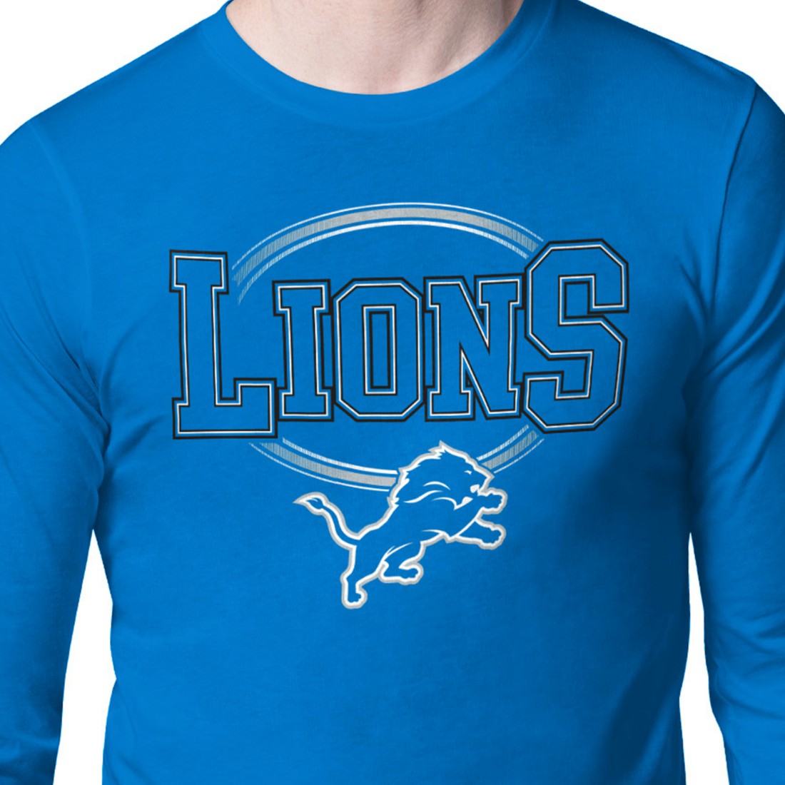 Detroit Lions Starter Team Track Graphic Long Sleeve T-Shirt | NFL Discount
