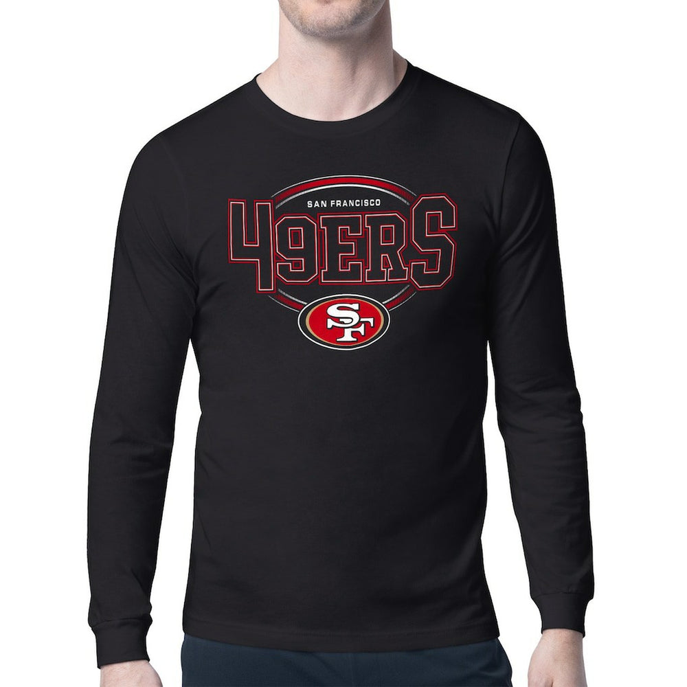 San Francisco 49ers Starter Team Track Graphic Long Sleeve T-Shirt | NFL Hot