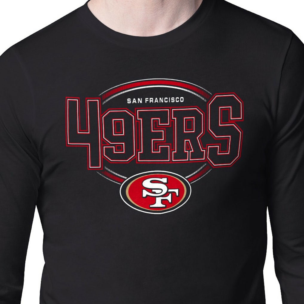 San Francisco 49ers Starter Team Track Graphic Long Sleeve T-Shirt | NFL Hot