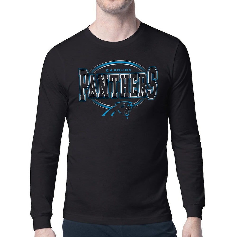 Carolina Panthers Starter Team Track Graphic Long Sleeve T-Shirt | NFL Hot