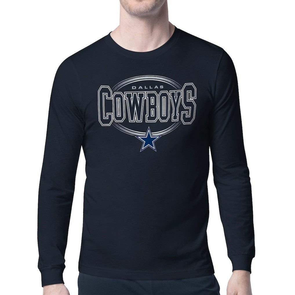 Dallas Cowboys Starter Team Track Graphic Long Sleeve T-Shirt | NFL Hot