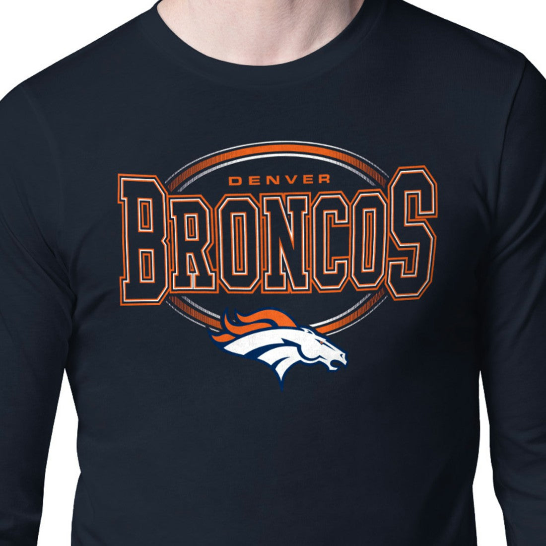 Denver Broncos Starter Team Track Graphic Long Sleeve T-Shirt | NFL Outlet