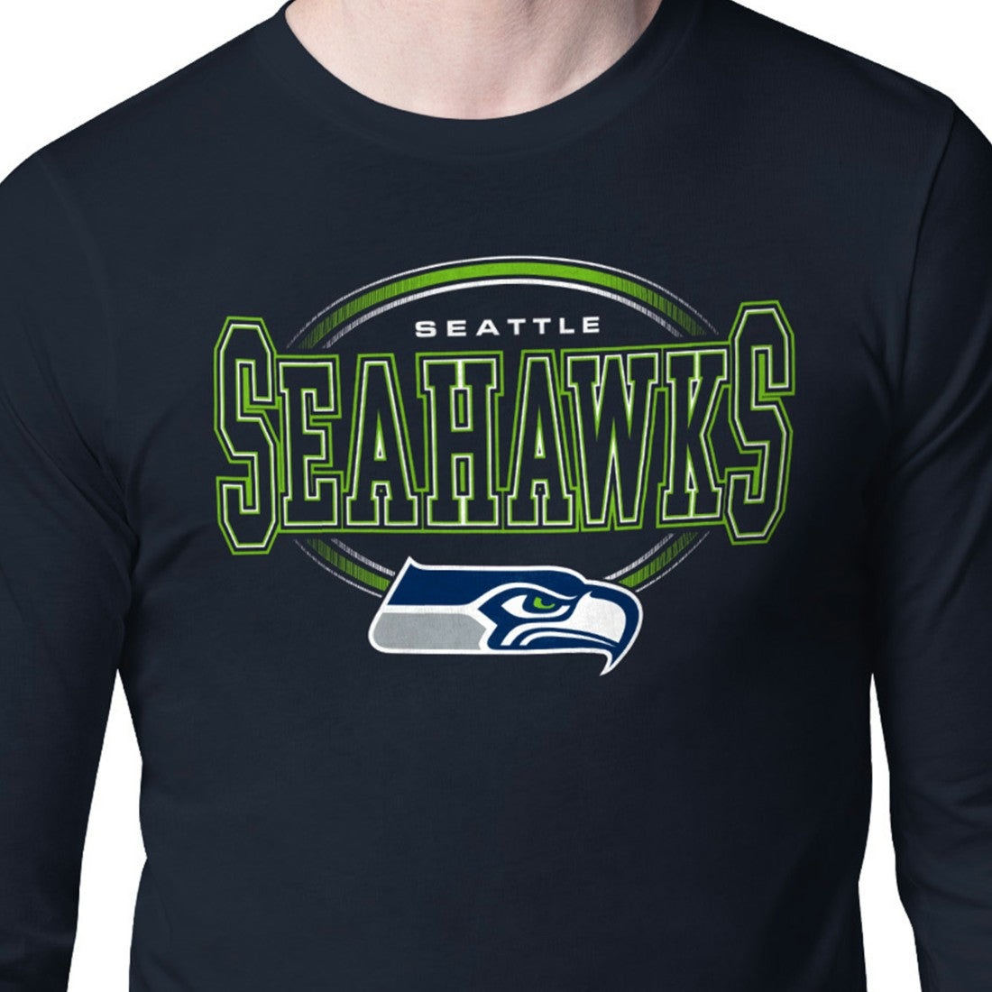Seattle Seahawks Starter Team Track Graphic Long Sleeve T-Shirt | NFL US