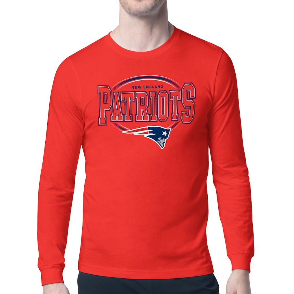New England Patriots Starter Team Track Graphic Long Sleeve T-Shirt | NFL Hot