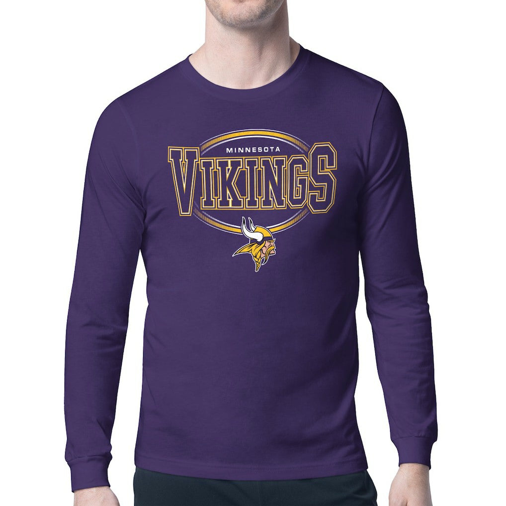 Minnesota Vikings Starter Team Track Graphic Long Sleeve T-Shirt | NFL Outlet