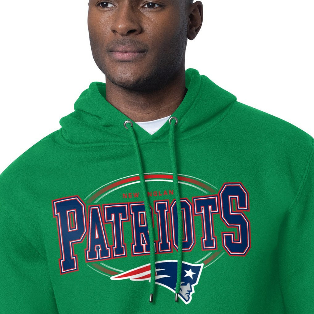 New England Patriots Starter Team Track Graphic Pullover Hoodie | NFL Outlet