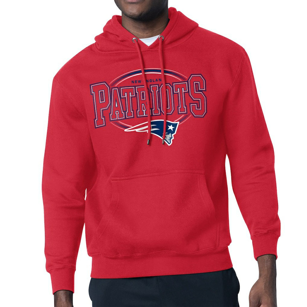 New England Patriots Starter Team Track Graphic Pullover Hoodie | NFL Discount