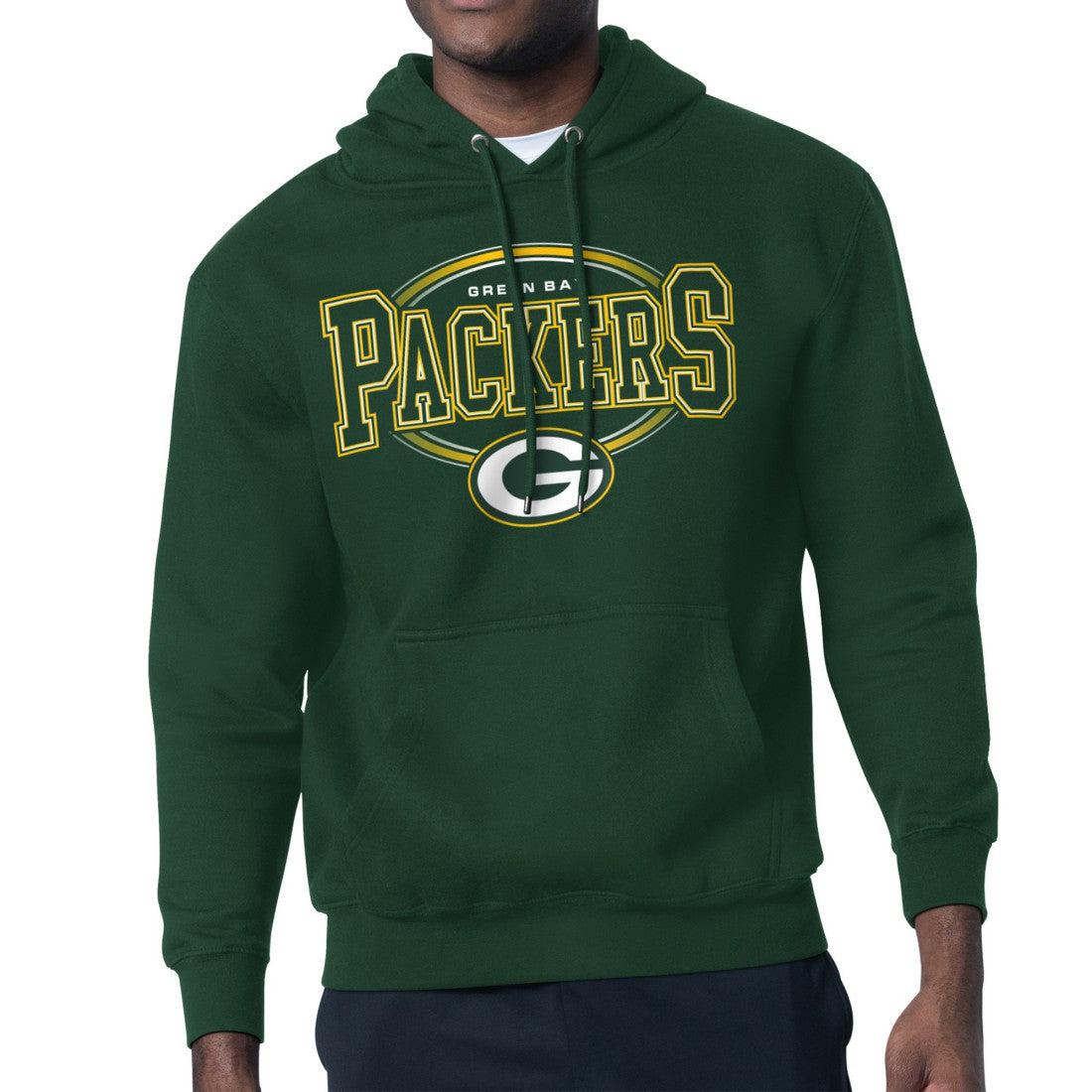 Green Bay Packers Starter Team Track Graphic Pullover Hoodie | NFL Hot