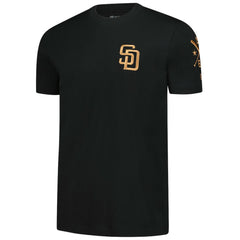 San Diego Padres New Era Bronze Logo with Cross Bats Established T-Shirt - MLB T-shirts