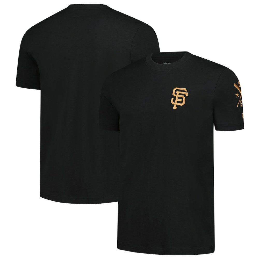 San Francisco Giants New Era Bronze Logo with Cross Bats Established T-Shirt - MLB T-shirts