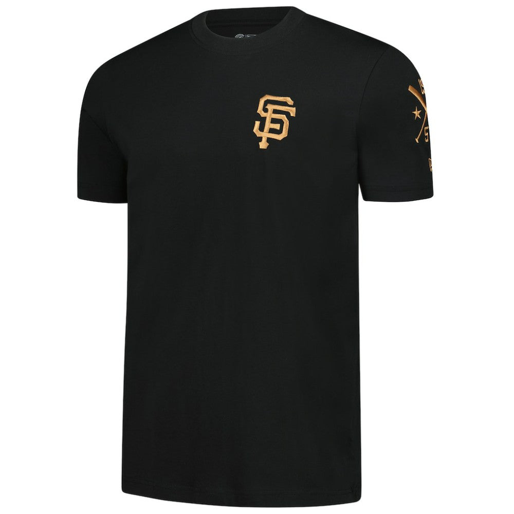San Francisco Giants New Era Bronze Logo with Cross Bats Established T-Shirt - MLB T-shirts