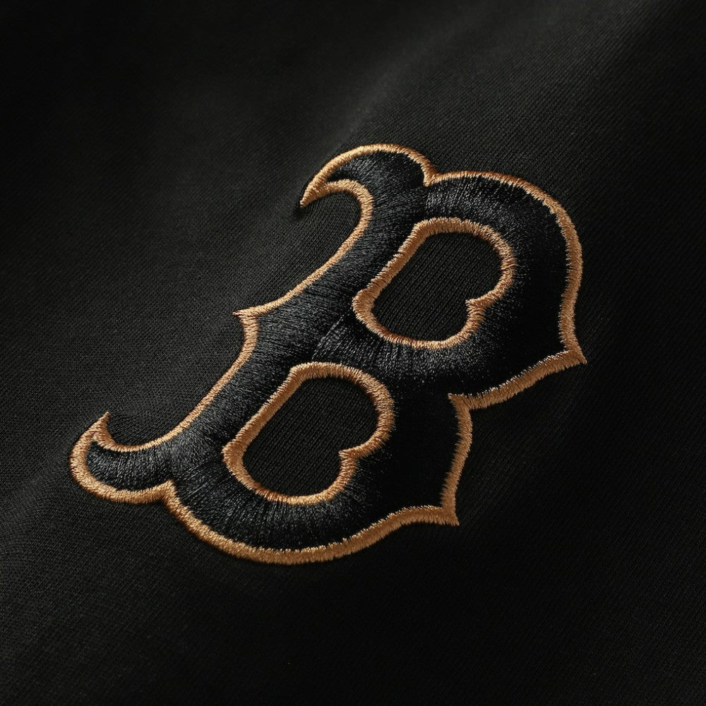 Boston Red Sox New Era Bronze Logo with Cross Bats Established T-Shirt - MLB T-shirts