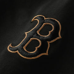 Boston Red Sox New Era Bronze Logo with Cross Bats Established T-Shirt - MLB T-shirts