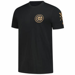 Chicago Cubs New Era Bronze Logo with Cross Bats Established T-Shirt - MLB T-shirts