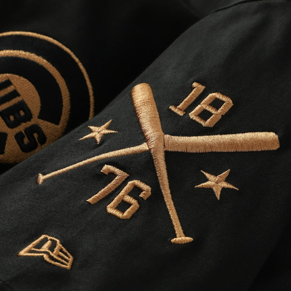 Chicago Cubs New Era Bronze Logo with Cross Bats Established T-Shirt - MLB T-shirts