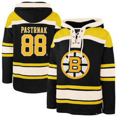 David Pastrnak Boston Bruins '47 Player Name & Number Lacer Hoodie -  NHL Hoodies