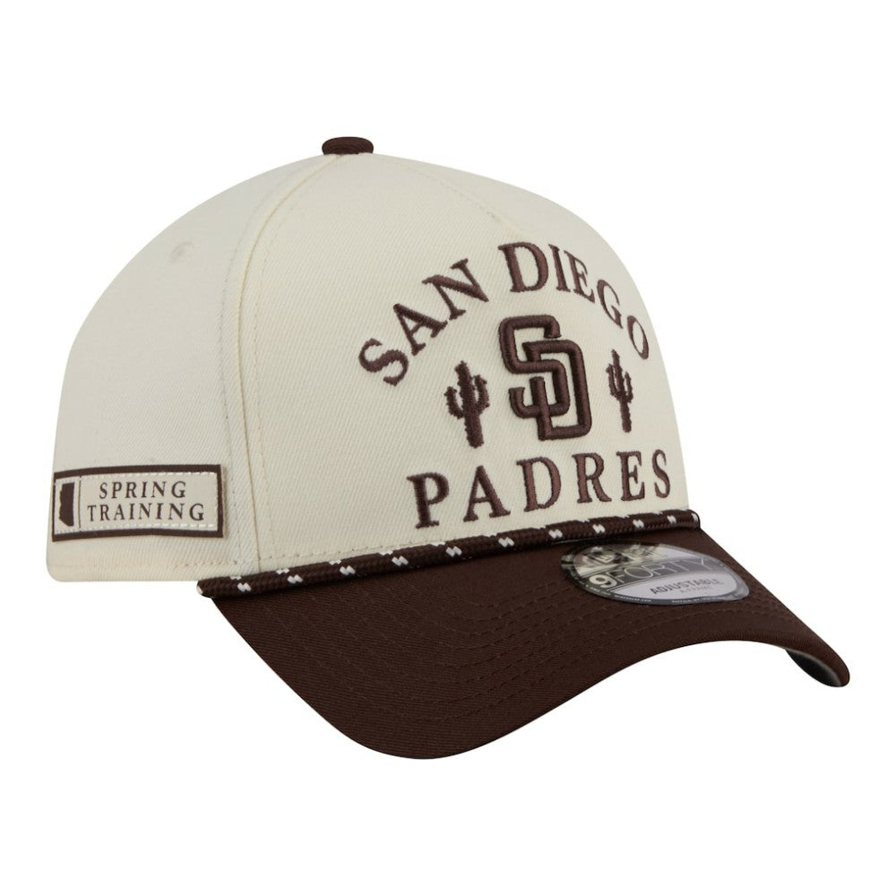 San Diego Padres New Era 2026 Spring Training Fan Pack Rope A-Frame 9FORTY Adjustable Hat - MLB Hats