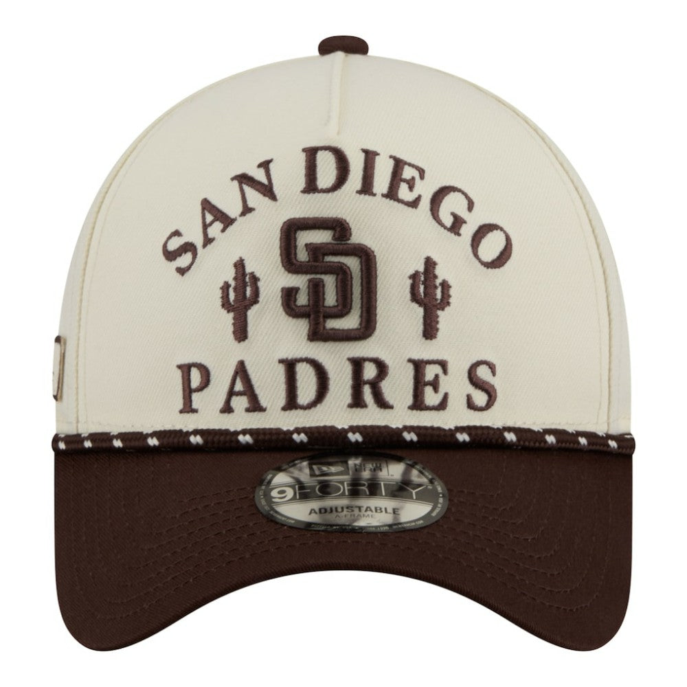 San Diego Padres New Era 2026 Spring Training Fan Pack Rope A-Frame 9FORTY Adjustable Hat - MLB Hats